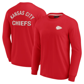 Kansas City Chiefs Red Signature Unisex Super Soft Long Sleeve T-Shirt