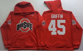 Ohio-State-Buckeyes-45-Archie-Griffin-Red-Men's-Pullover-Hoodie
