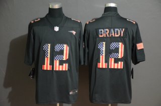 Nike-Patriots-12-Tom-Brady-2019-Black-Salute-To-Service-USA-Flag-Fashion-Limited-Jersey