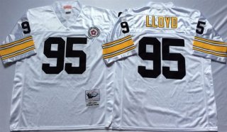 Pittsburgh Steelers White #95