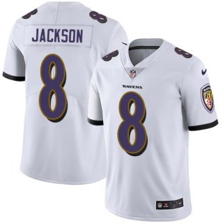 Nike-Ravens-8-Lamar-Jackson-White-Youth-Vapor-Untouchable-Limited-Jersey