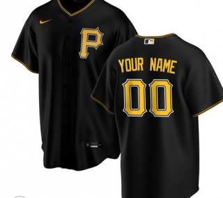 Pittsburgh Pirates Alternate Replica Custom Jersey Black