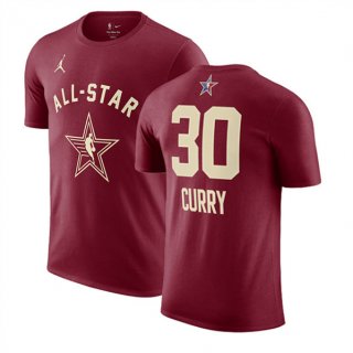 2024 All-Star #30 Stephen Curry Crimson T-Shirt