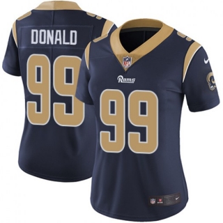 Los Angeles Rams #99 Aaron Donald Navy Vapor Untouchable Limited Stitched