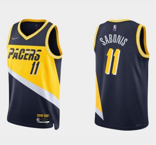 Indiana Pacers #11 Caris Levert 75th Anniversary City Stitched Jersey