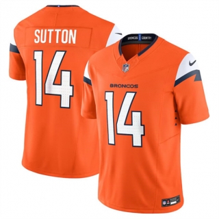 Denver Broncos #14 Courtland Sutton Orange 2024 F.U.S.E. Vapor Limited Football