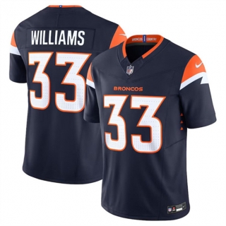 Denver Broncos #33 Javonte Williams Navy 2024 F.U.S.E. Alternate Vapor Limited