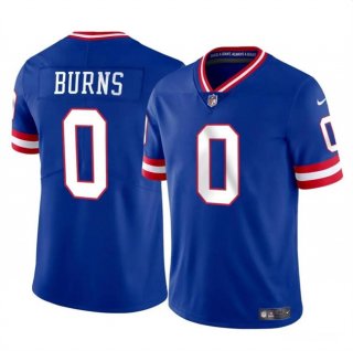 New York Giants #0 Brian Burns Blue Throwback Vapor Untouchable Limited Football