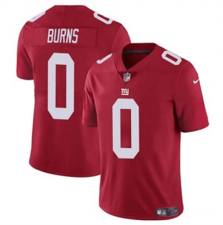New York Giants #0 Brian Burns Red Vapor Untouchable Limited Football Stitched Jersey