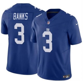 New York Giants #3 Deonte Banks Blue 2023 F.U.S.E. Vapor Untouchable Limited