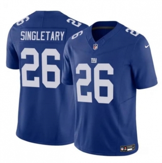 New York Giants #26 Devin Singletary Blue 2023 F.U.S.E. Vapor Untouchable