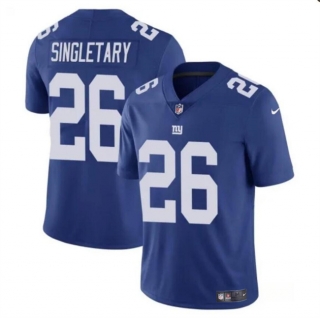 New York Giants #26 Devin Singletary Blue Vapor Untouchable Limited Football
