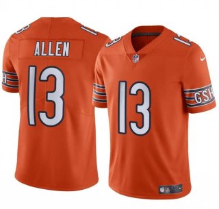 Chicago Bears #13 Keenan Allen Orange Vapor Football Stitched Jersey