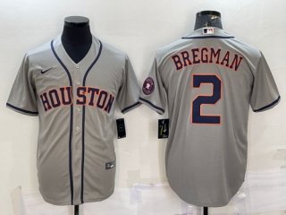 Houston Astros #2 Alex Bregman Gray3