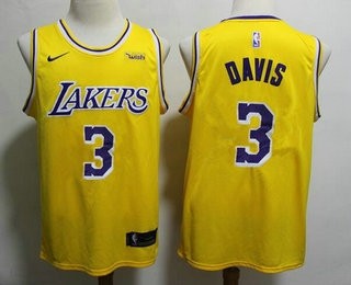 Lakers-3-Anthony-Davis-Yellow-Nike-Swingman-Jersey