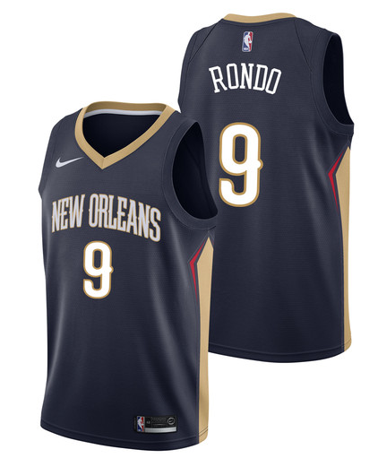 Pelicans-9-Rajon-Rondo-Navy-Nike-Swingman-Jersey