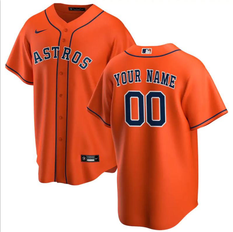 Houston Astros custom orange new jersey
