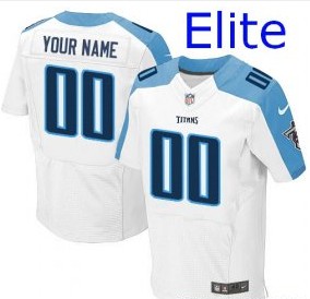 Nike-Tennessee-Titans-Customized-Elite-White-Jerseys