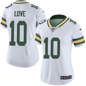 Green Bay Packers #10 Jordan Love White Vapor Untouchable Limited Stitched